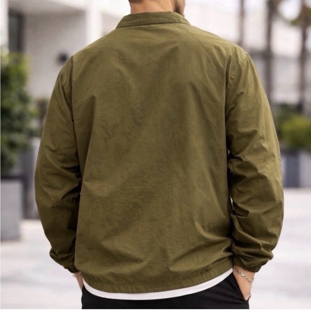 🆕 Staple Olive Windbreaker Jacket. L. NWT!💥 - Picture 3 of 4
